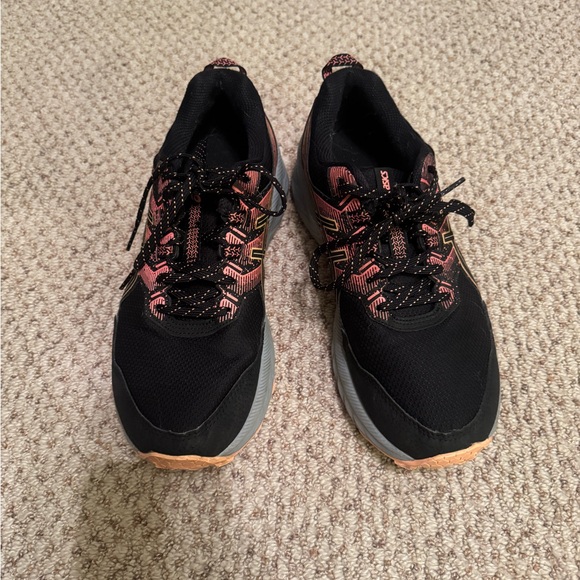 ASICS Black and Pink Athletic Shoes - Picture 3 of 5